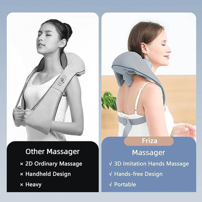 Neck Shoulder Massagers With Heat Electric Rechargeable (1 Pc) - Amora Essentials